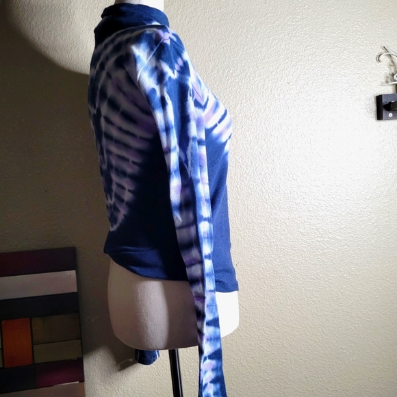 Free People Tie Dye Long Sleeve Mock Neck Top - Picture 4 of 9